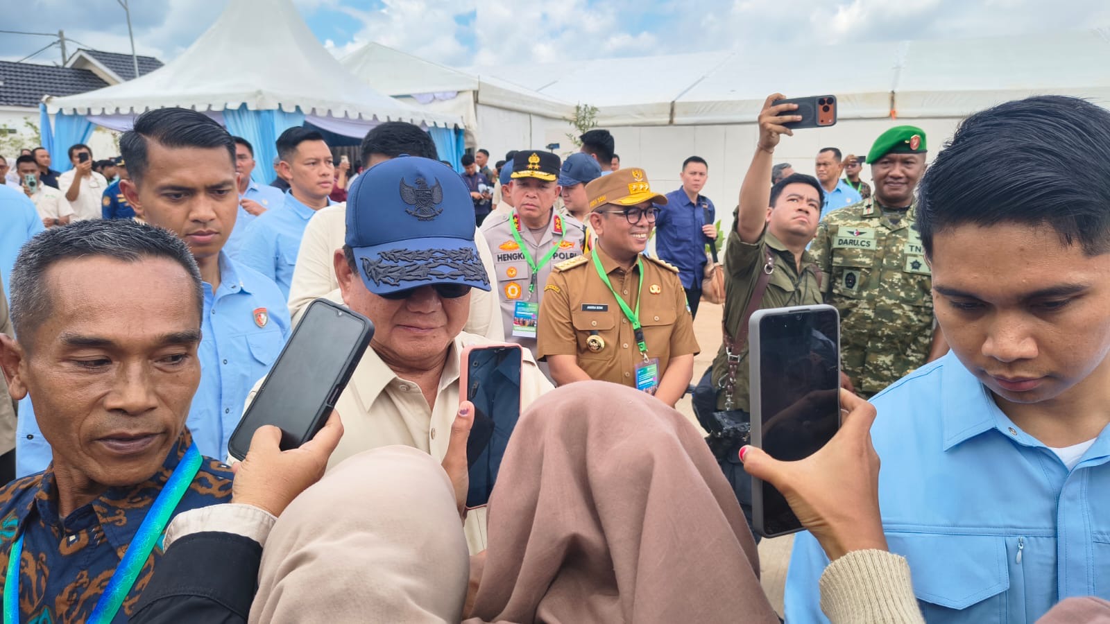 Monitoring Kegiatan Akad Massal KPR Sejahtera FLPP dan Serah Terima Kunci Bersama Presiden RI