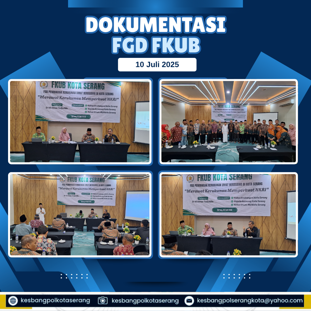 FKUB Kota Serang Gelar FGD: Merawat Kerukunan, Memperkuat NKRI
