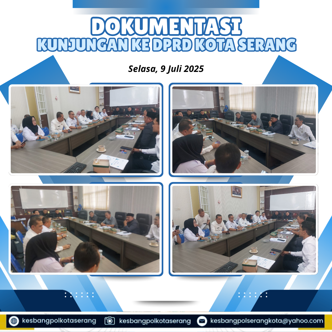 Pemkot Serang Lakukan Kunjungan Kerja ke DPRD Kota Serang, Perkuat Sinergi Eksekutif dan Legislatif