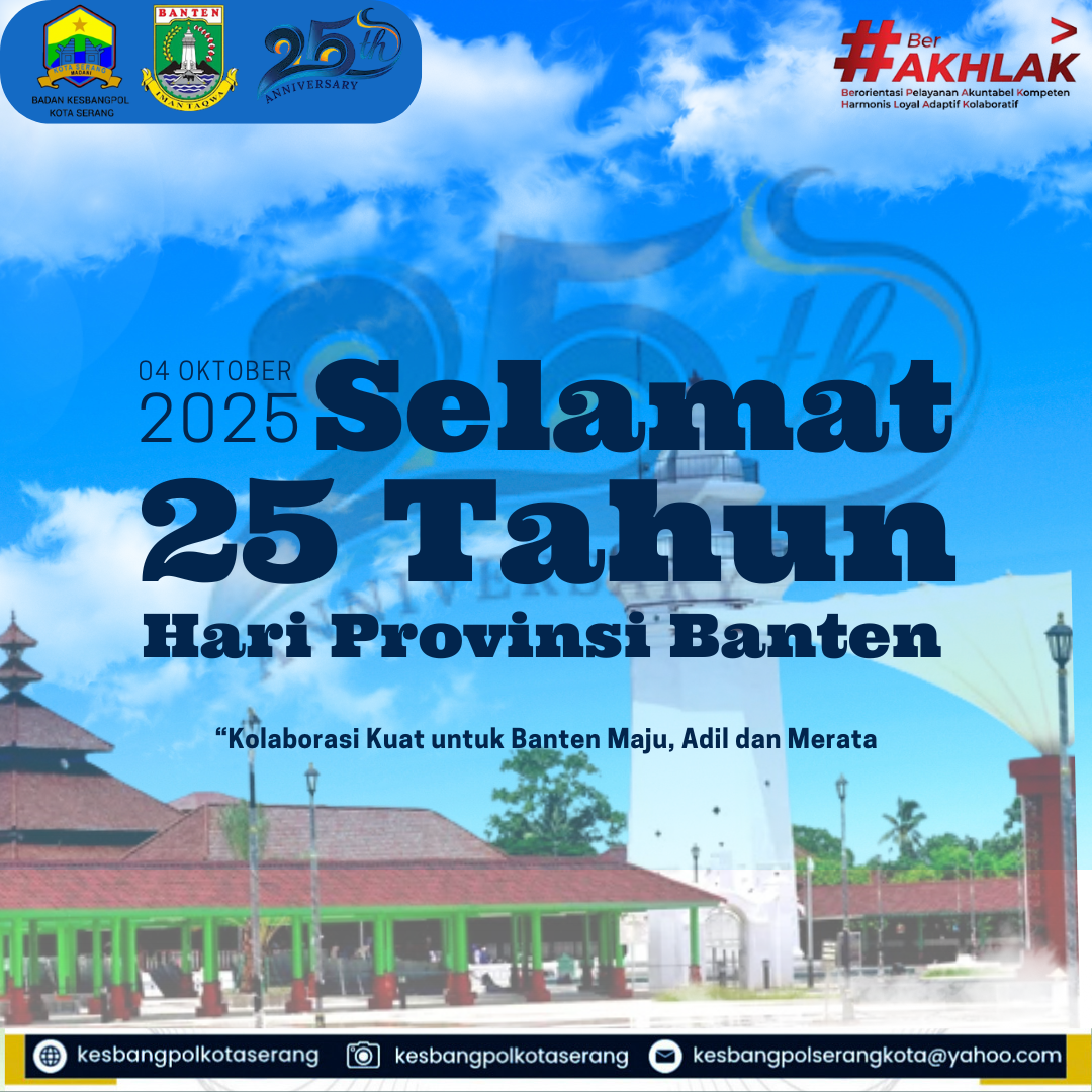 SELAMAT HARI JADI PROVINSI BANTEN YANG KE 25