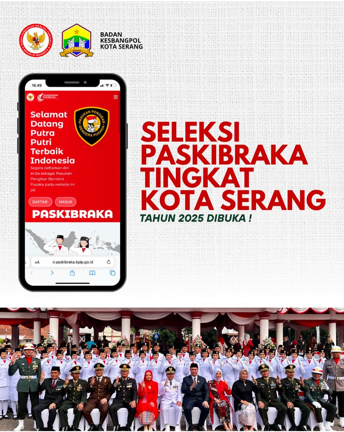 SELEKSI PASKIBRAKA TINGKAT KOTA SERANG TAHUN 2025