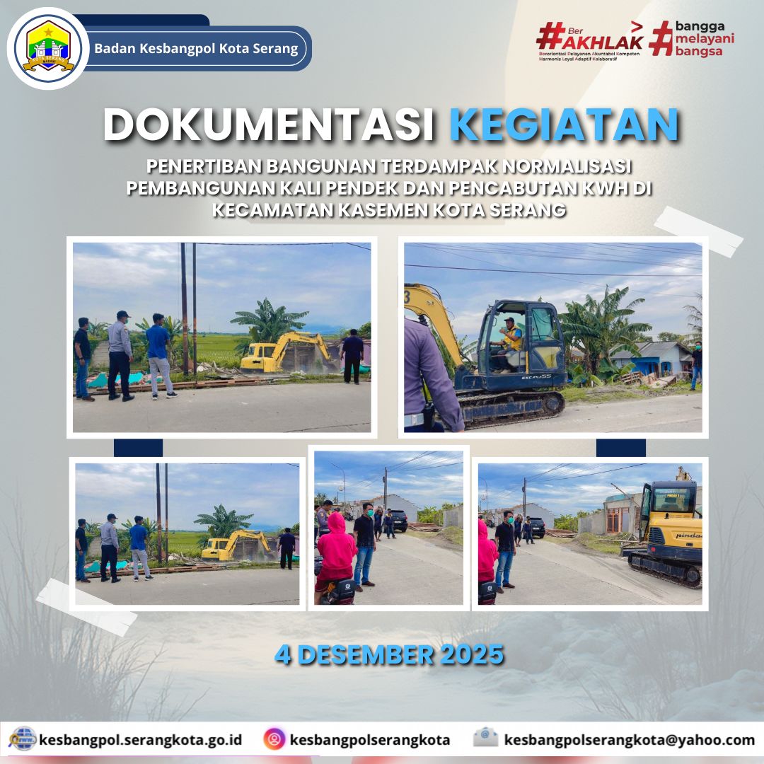 PENERTIBAN BANGUNAN TERDAMPAK NORMALISASI KALI PADEK DI KASEMEN BERLANGSUNG AMAN DAN KONDUSIF