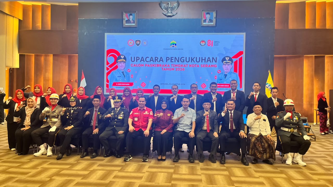 Wali Kota Serang Kukuhkan Calon PASKIBRAKA Kota Serang Tahun 2026