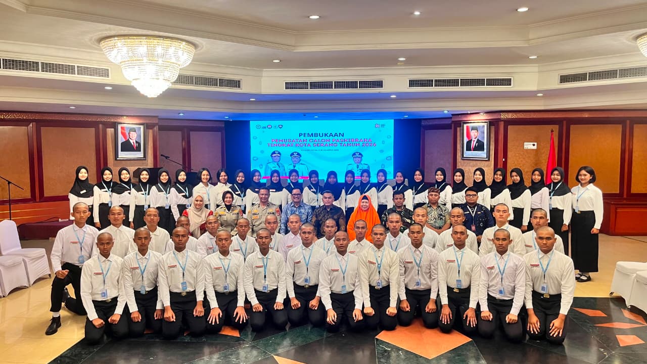 Hari Pertama Pemusatan dan Pelatihan Paskibraka Kota Serang Tahun 2026