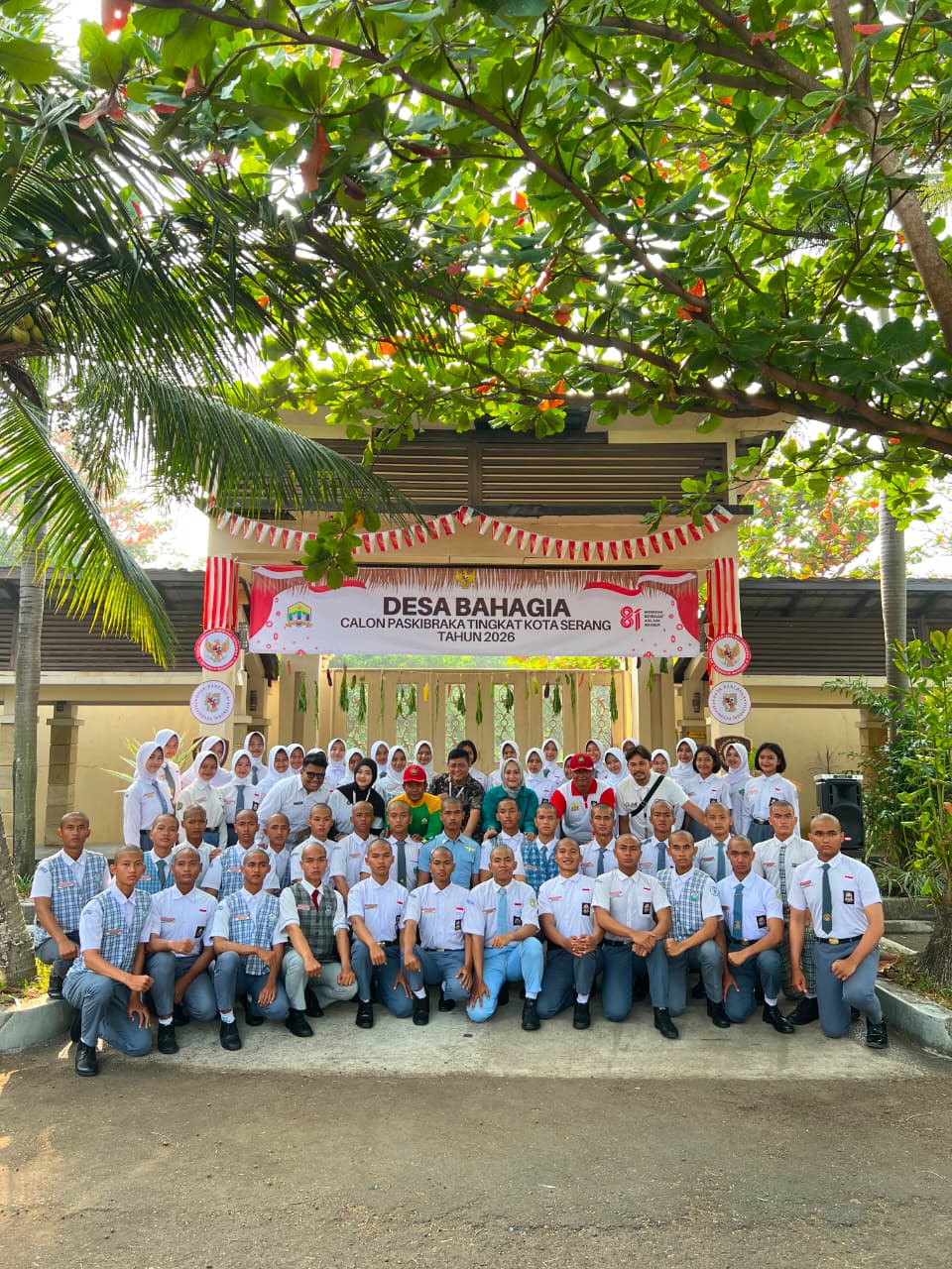Upacara Tantingan Pemusatan Pendidikan dan Pelatihan Capaska Kota Serang Tahun 2026 Resmi Dimulai dengan Tema “Desa Bahagia”